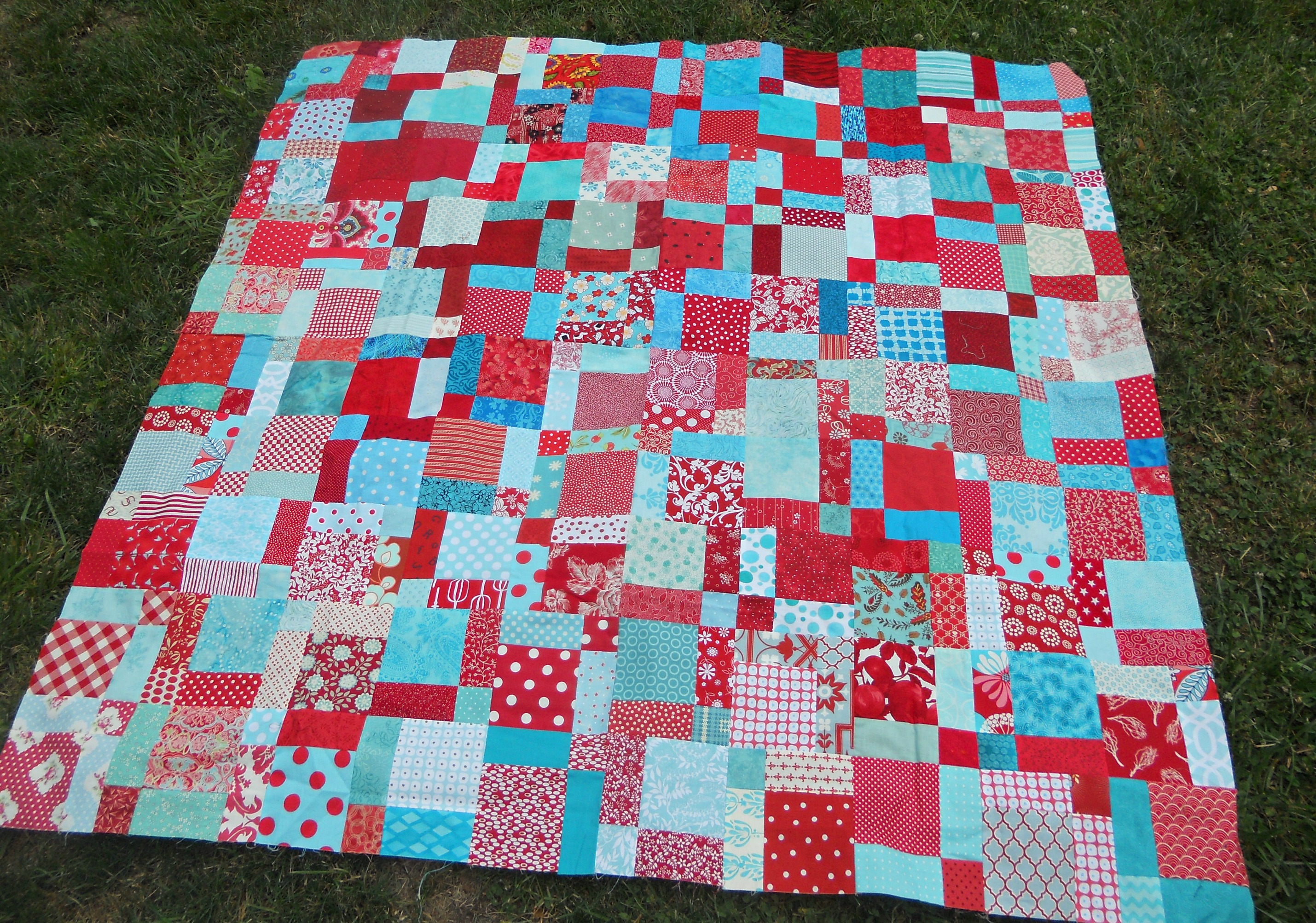 Disappearing Nine Patch Pattern Quilt